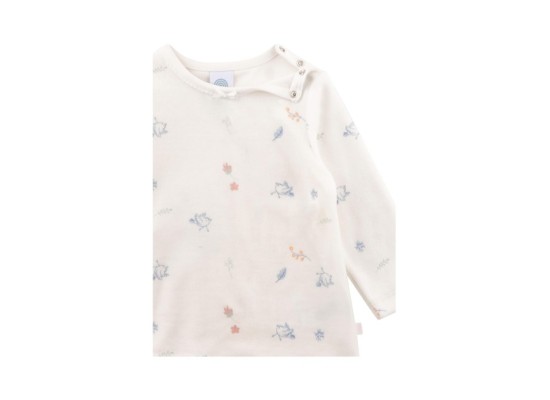 Nicki-Schlafanzug lang Vögel