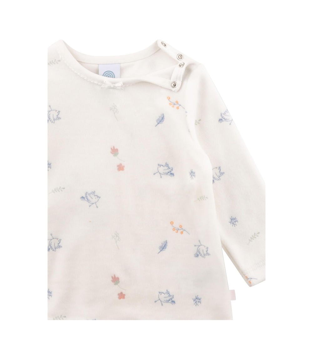 Nicki-Schlafanzug lang Vögel