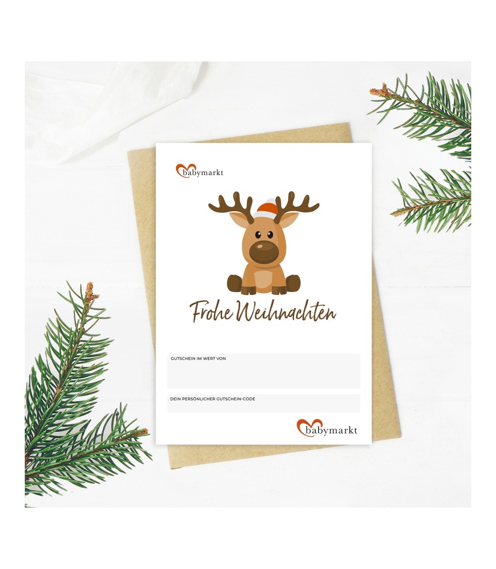 Geschenkgutschein Frohe Weihnachten