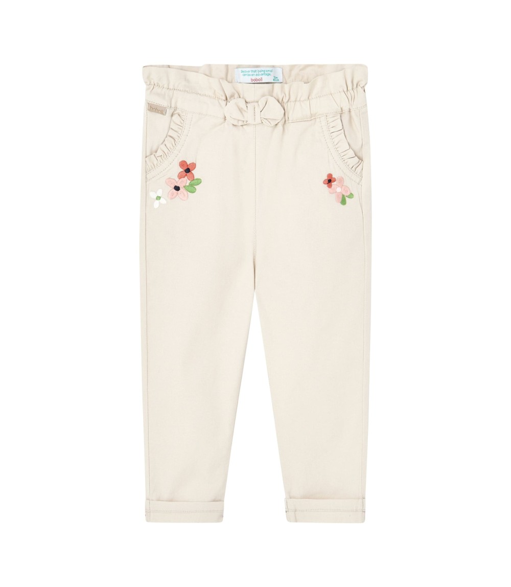 Hose Blumenstickerei