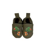 Kinderschuhe RecyStep Waldtiere grün