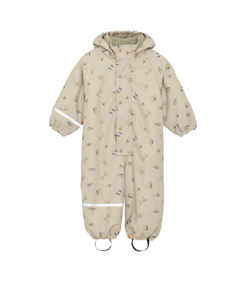 Regenanzug mit abnehmbarer Kapuze gefüttert Tiere