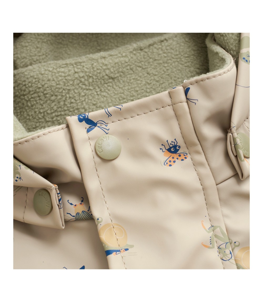 Regenanzug mit abnehmbarer Kapuze gefüttert Tiere