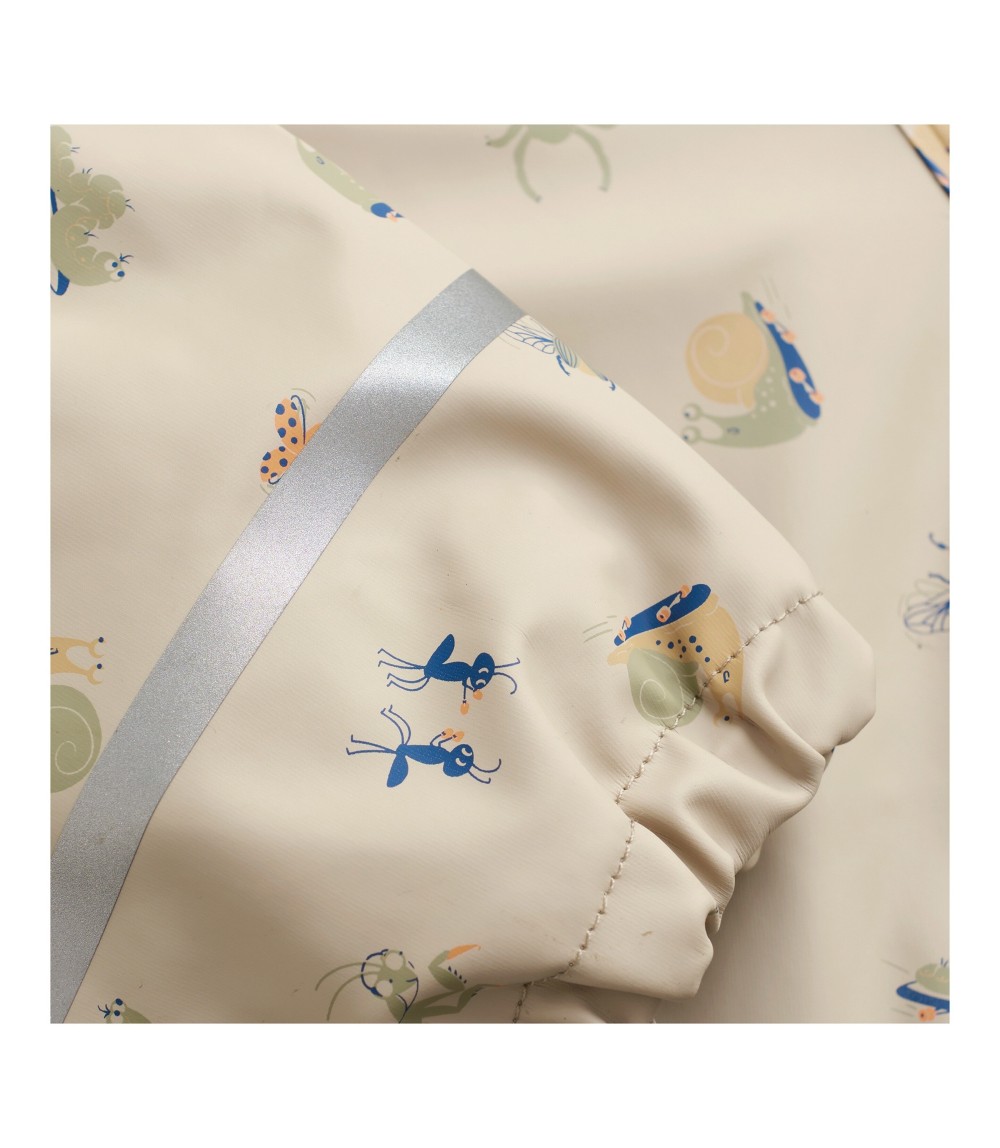 Regenanzug mit abnehmbarer Kapuze gefüttert Tiere