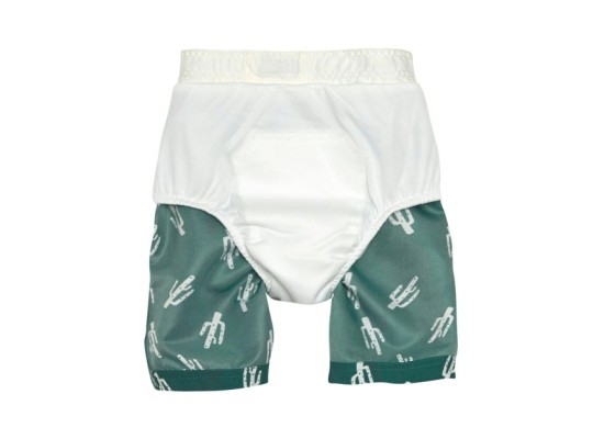 Badeshorts mit Windeleinsatz Kakteen