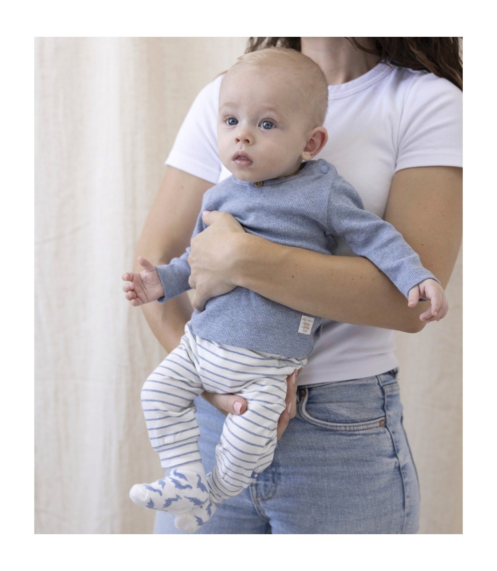 Shirt langarm Rippqualität