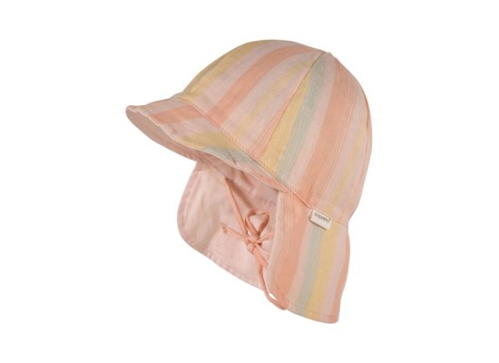 Musselin-Schirmmütze mit Nacken- und UV-Schutz Farbverlauf