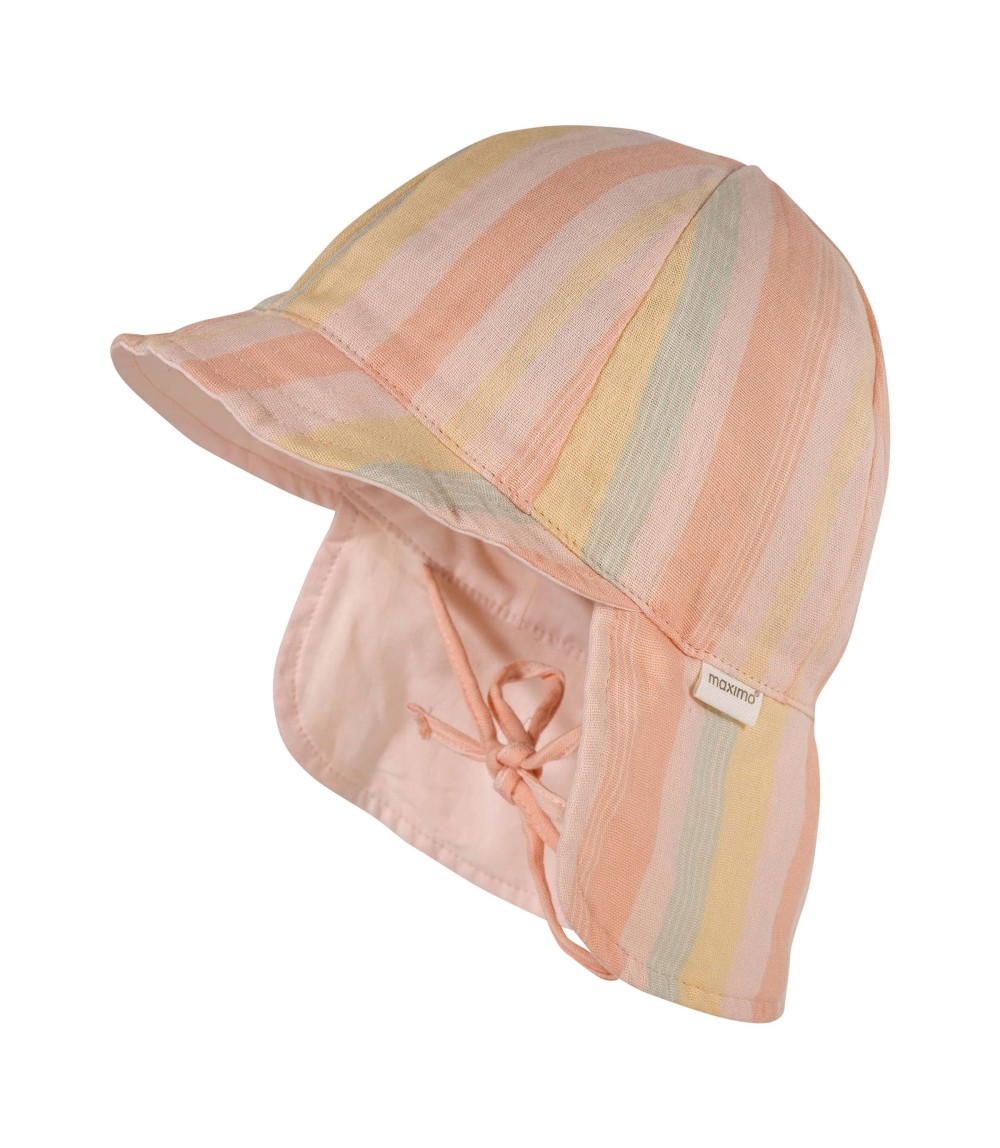 Musselin-Schirmmütze mit Nacken- und UV-Schutz Farbverlauf