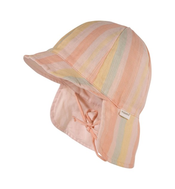 Musselin-Schirmmütze mit Nacken- und UV-Schutz Farbverlauf