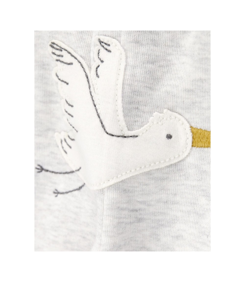 3-tlg. Set Body kurzarm, Body langarm und Jogginghose Gänse