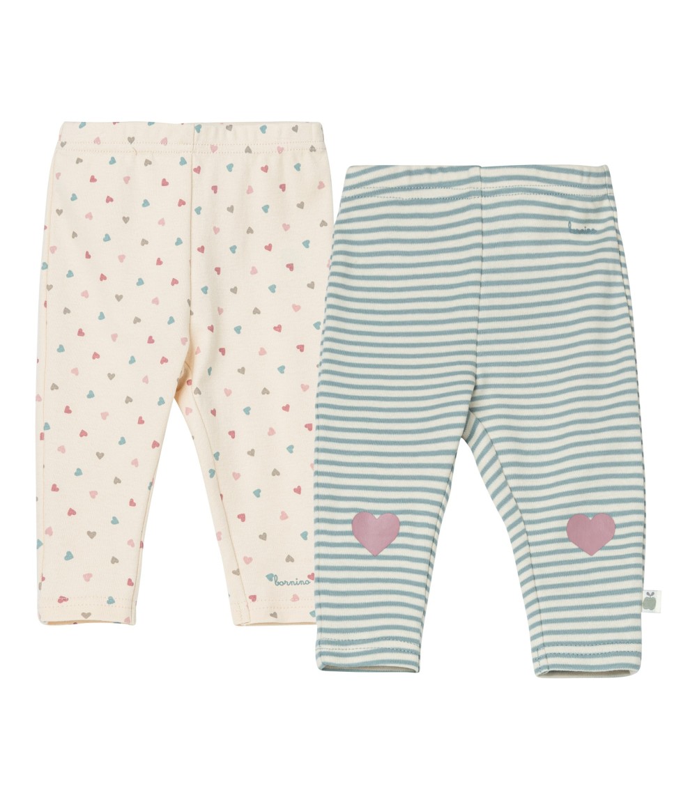 2er-Pack Leggings Herzen