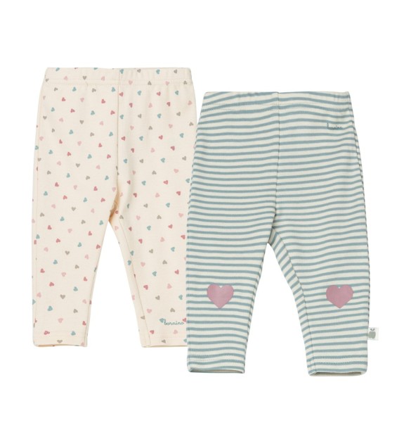 2er-Pack Leggings Herzen