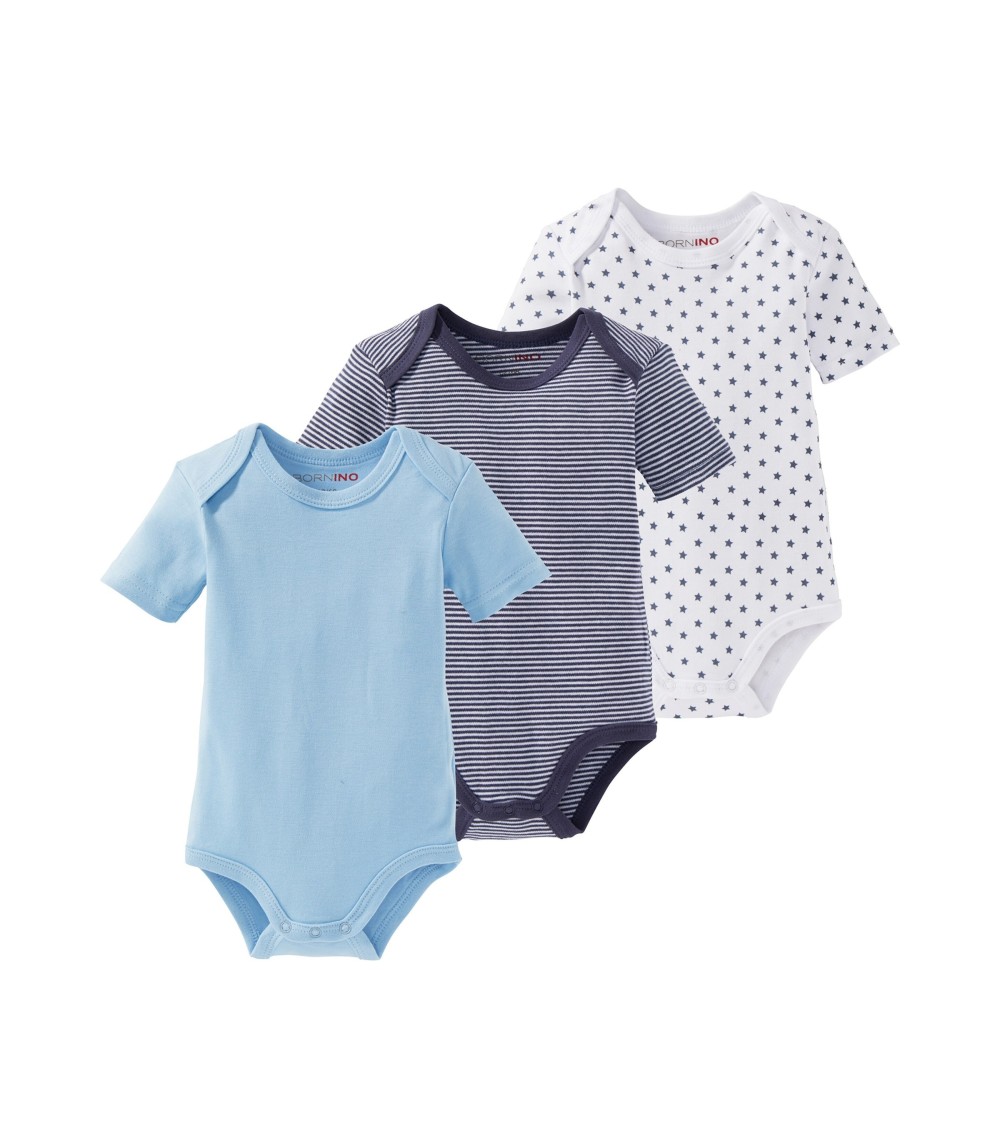 3er-Pack Bodys kurzarm