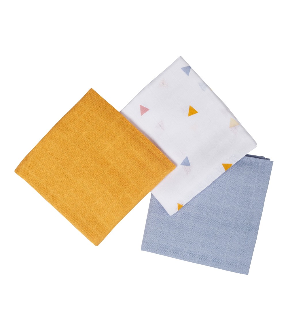 3er Pack Mullwindeln 80x80 cm