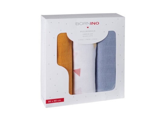 3er Pack Mullwindeln 80x80 cm