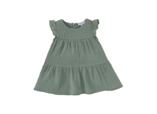 Musselin-Kleid kurzarm