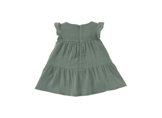 Musselin-Kleid kurzarm