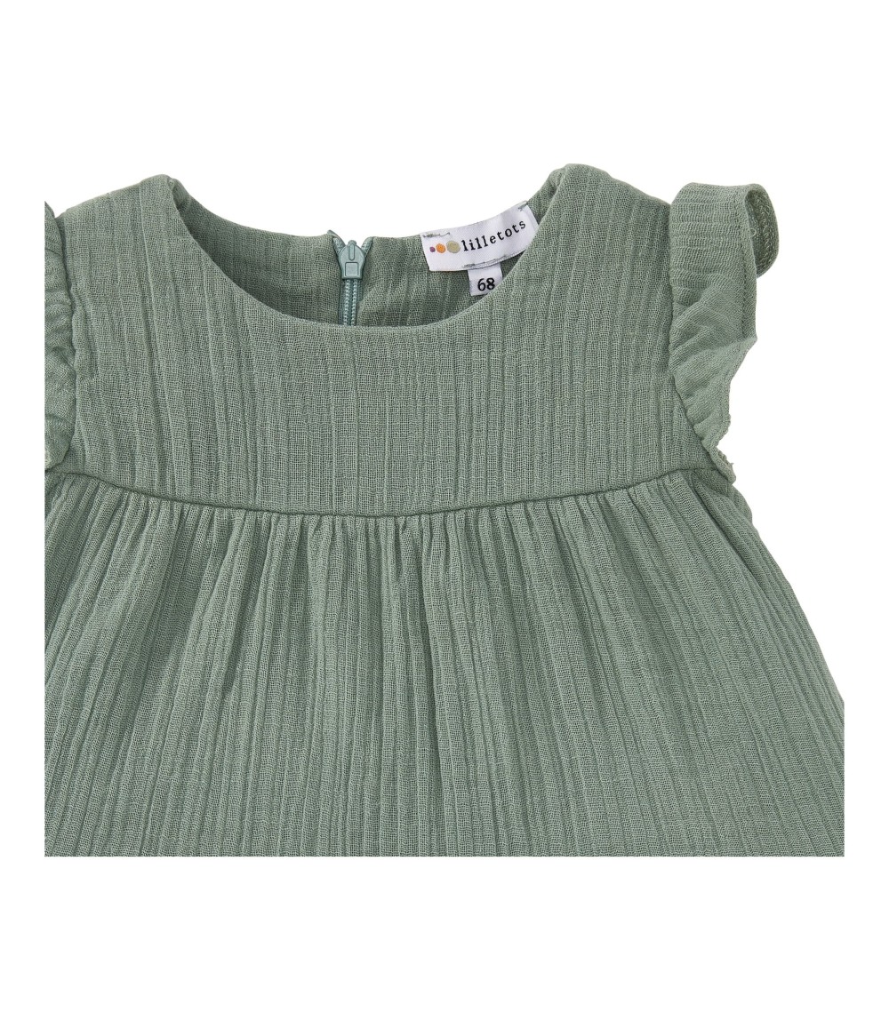 Musselin-Kleid kurzarm