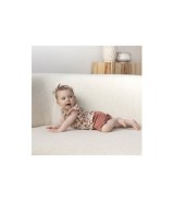 Krepp-T-Shirt Blumen Volant