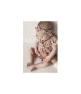 Krepp-T-Shirt Blumen Volant