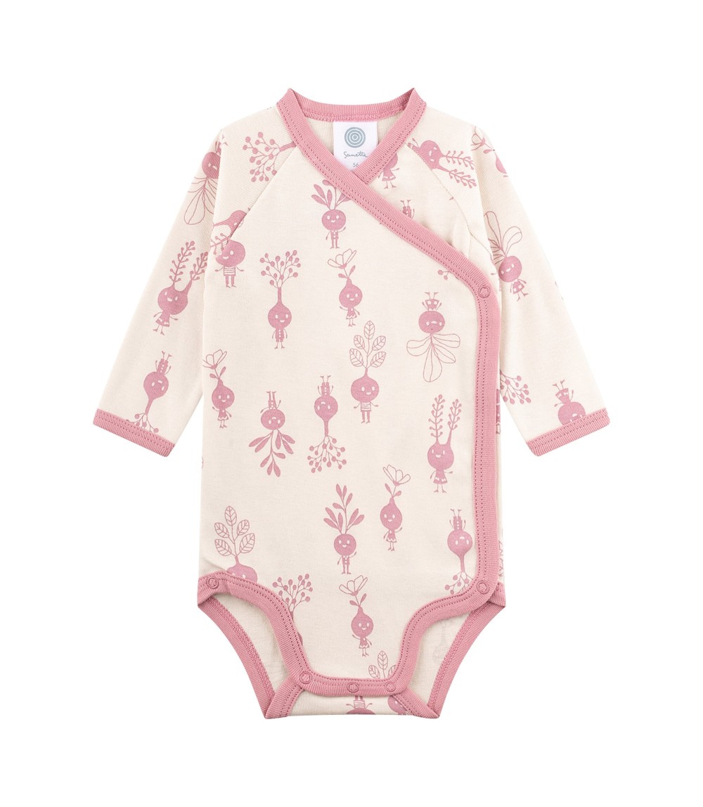 Wickelbody langarm Radieschen