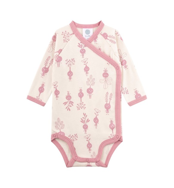 Wickelbody langarm Radieschen