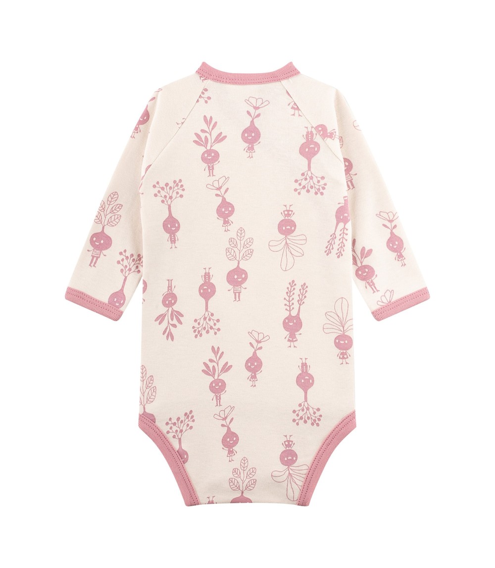 Wickelbody langarm Radieschen