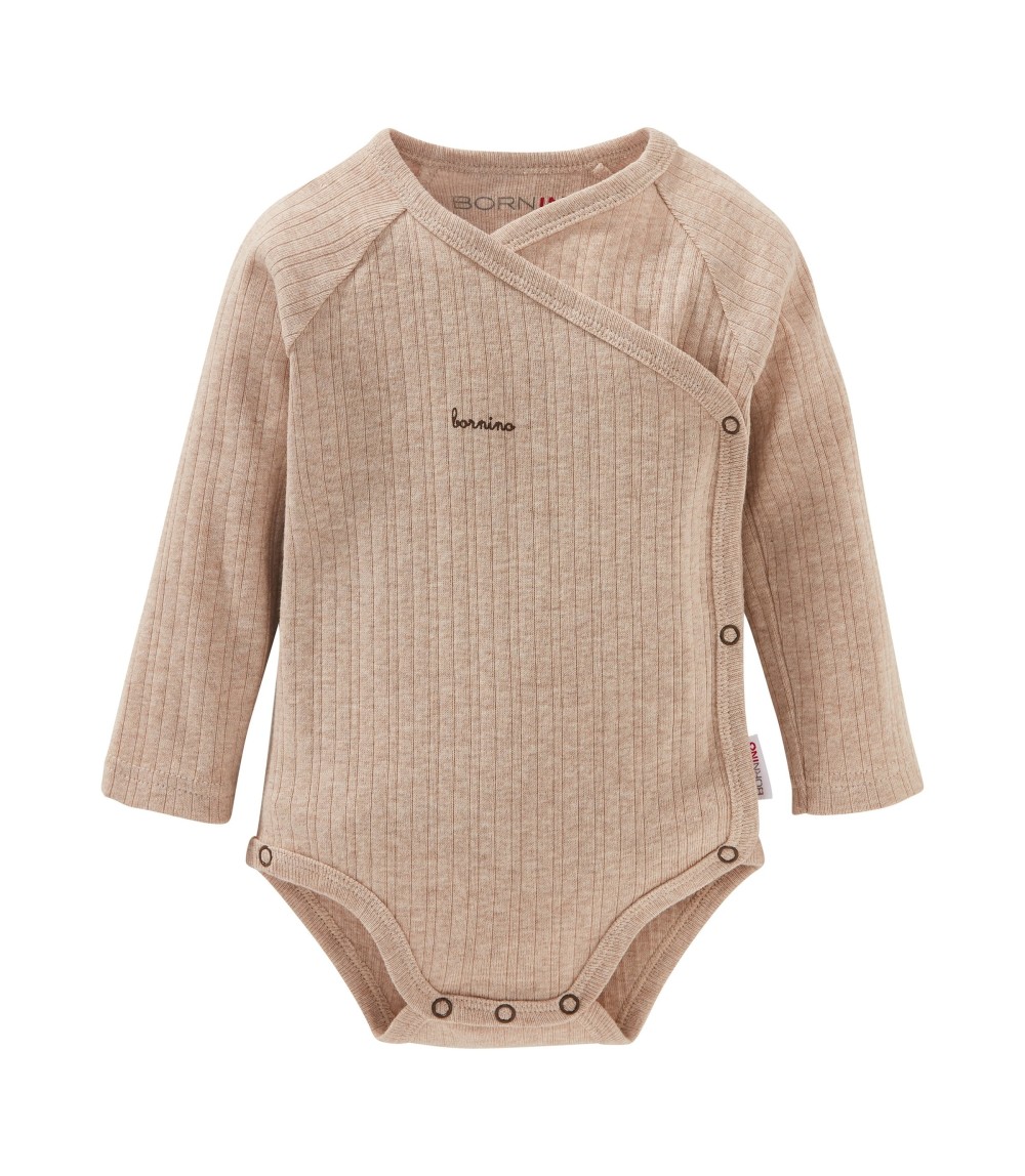 Wickelbody langarm Rippqualität