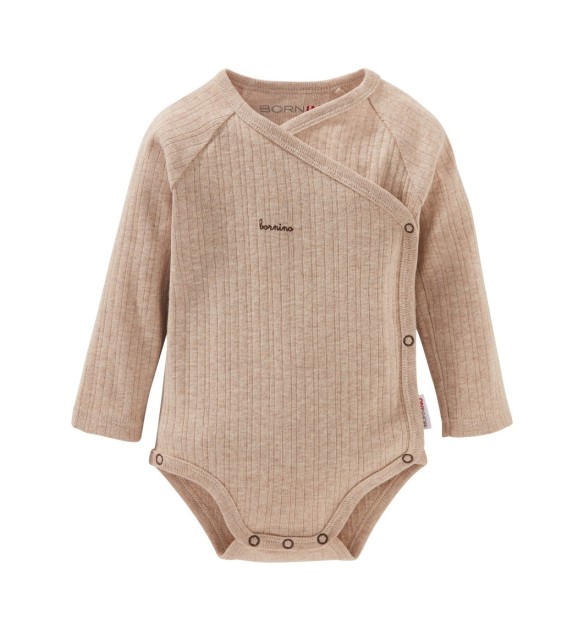 Wickelbody langarm Rippqualität