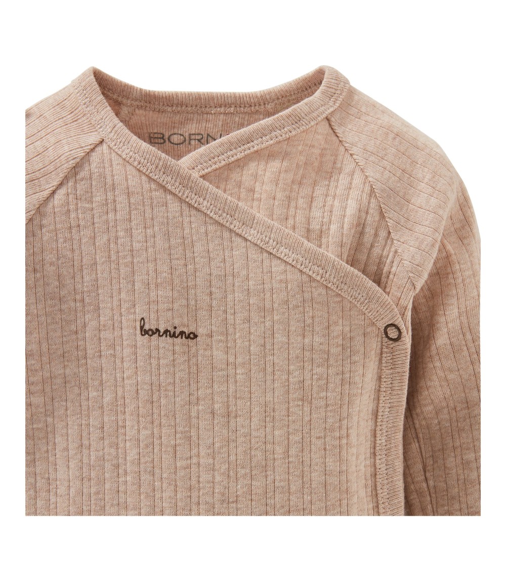 Wickelbody langarm Rippqualität