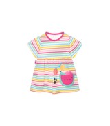 Kleid kurzarm Früchte Streifen