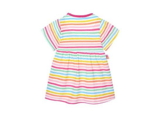 Kleid kurzarm Früchte Streifen