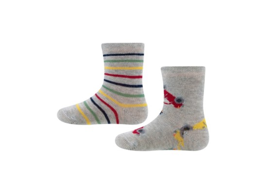 2er-Pack Socken Autos Ringel
