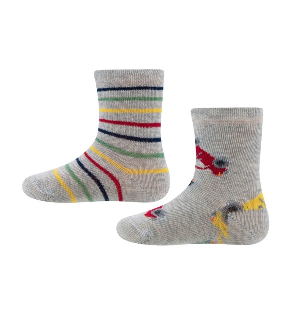 2er-Pack Socken Autos Ringel