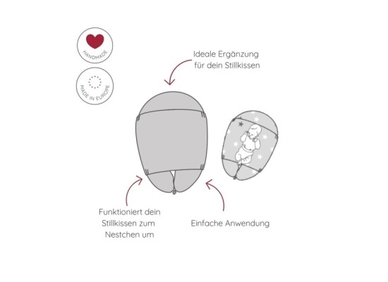 Baby Lagerungsbezug in verschiedenen Farben