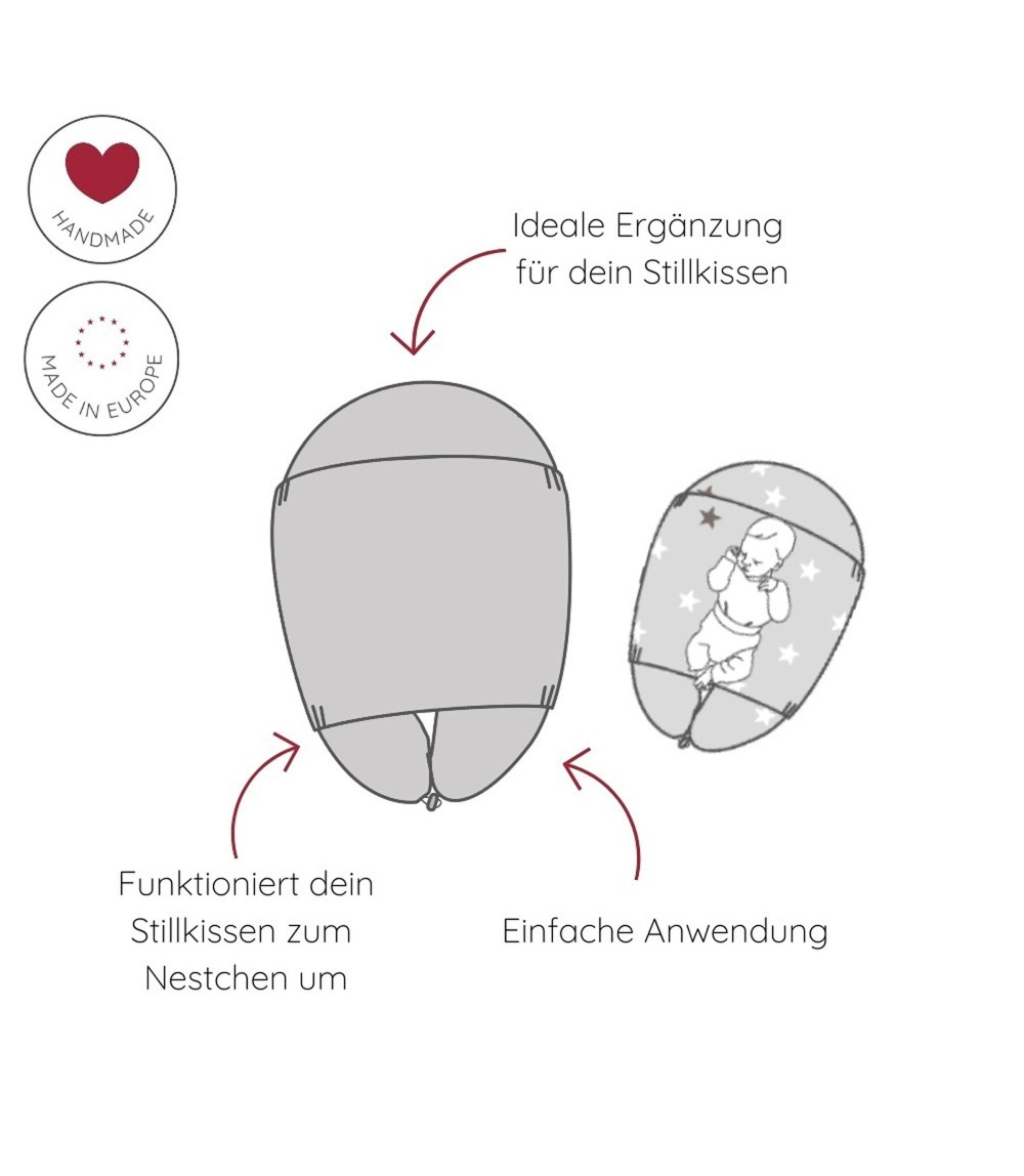 Baby Lagerungsbezug in verschiedenen Farben