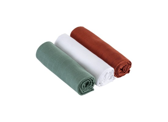 3er-Pack Mullwindeln 80x80 cm