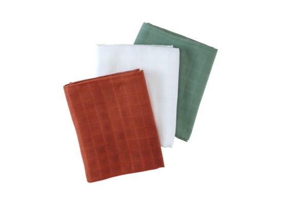 3er-Pack Mullwindeln 80x80 cm