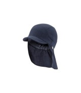 Musselin-Schirmmütze mit Nackenschutz
