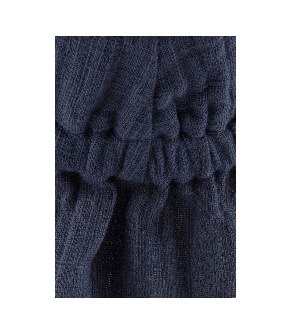 Musselin-Schirmmütze mit Nackenschutz