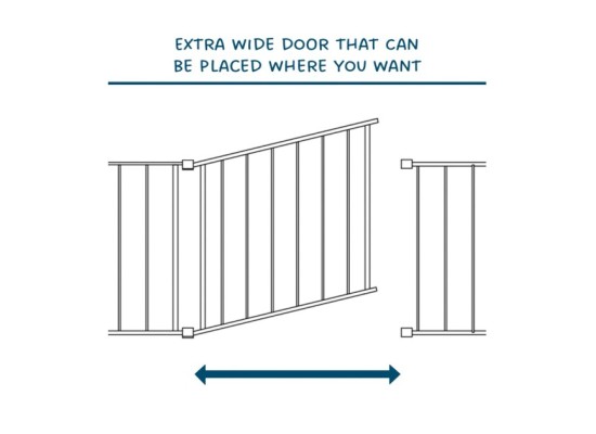 Schutzgitter Flex M 90-146 cm