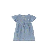 Jeans-Kleid kurzarm Ananas