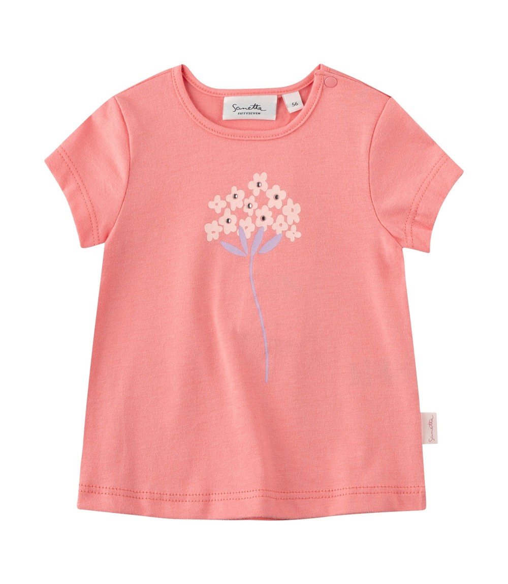 T-Shirt Blumen Glitzer
