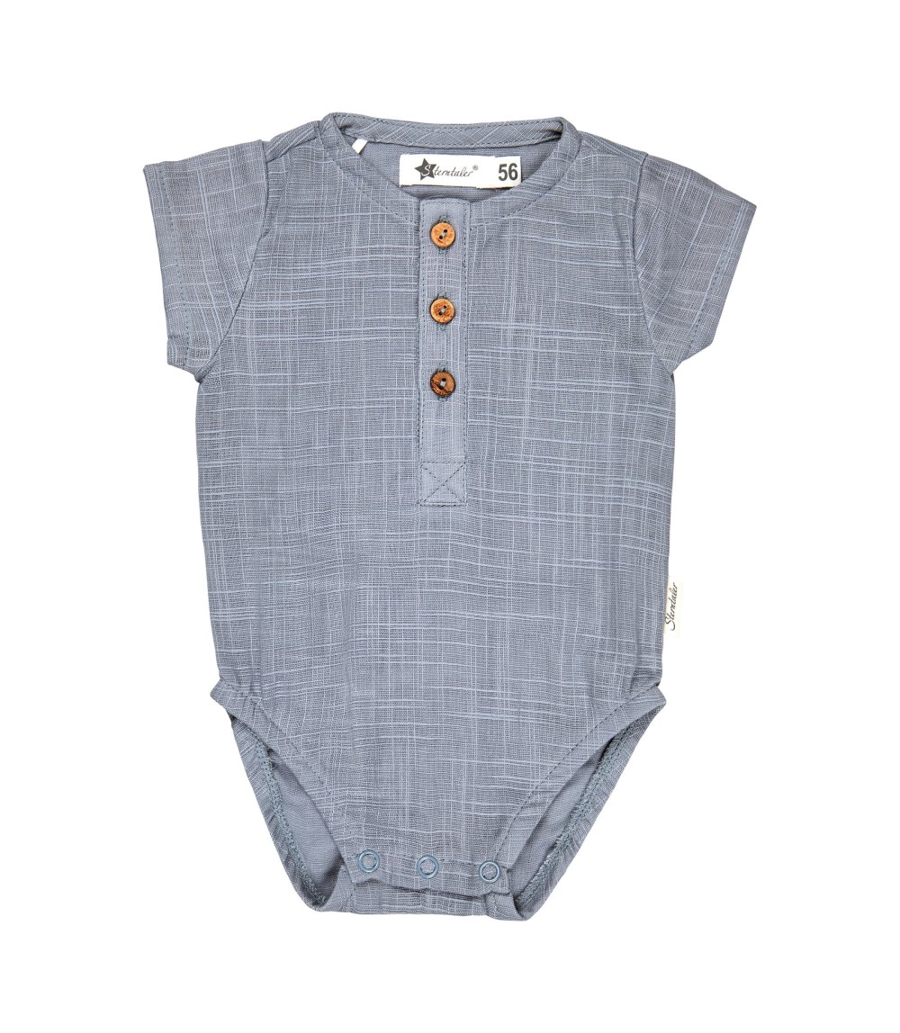 Body kurzarm Leinenoptik