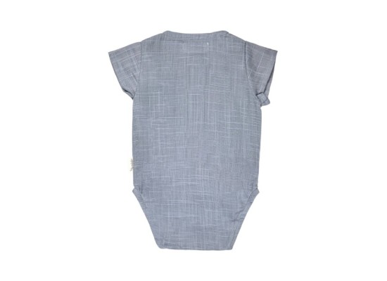Body kurzarm Leinenoptik