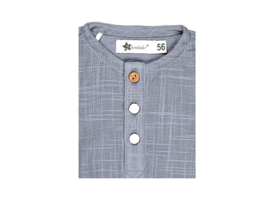 Body kurzarm Leinenoptik