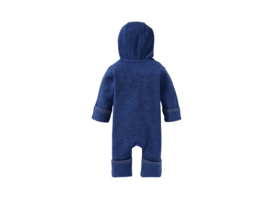 Wollfleece-Overall mit Klappbündchen aus Merinowolle