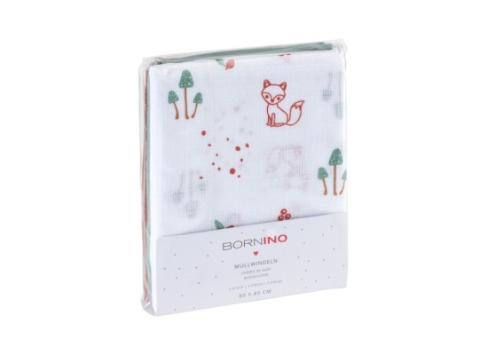 3er-Pack Mullwindeln 80x80 cm