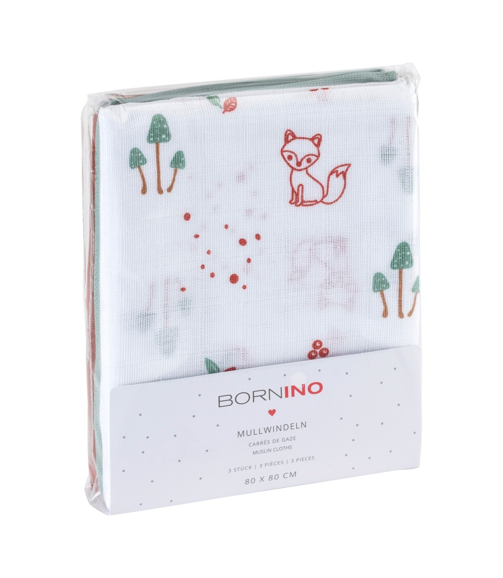 3er-Pack Mullwindeln 80x80 cm
