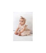 Krepp-Kleid Flügelarm Blumen